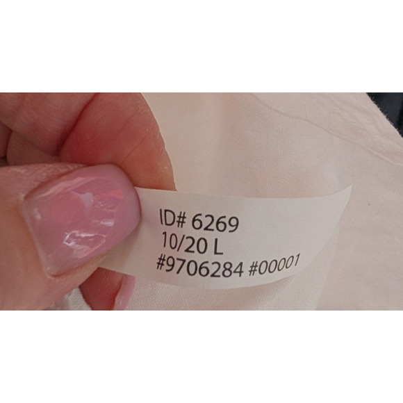 Express White Eyelet Floral Peplum Ruffle Puff Sleeve Cottage Coquette Blouse LG - Picture 10 of 10